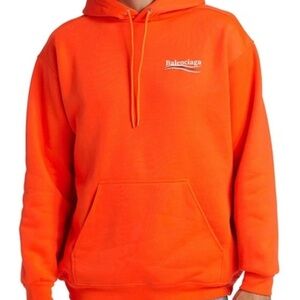 Balenciaga Orange Political Campaign Hoodie